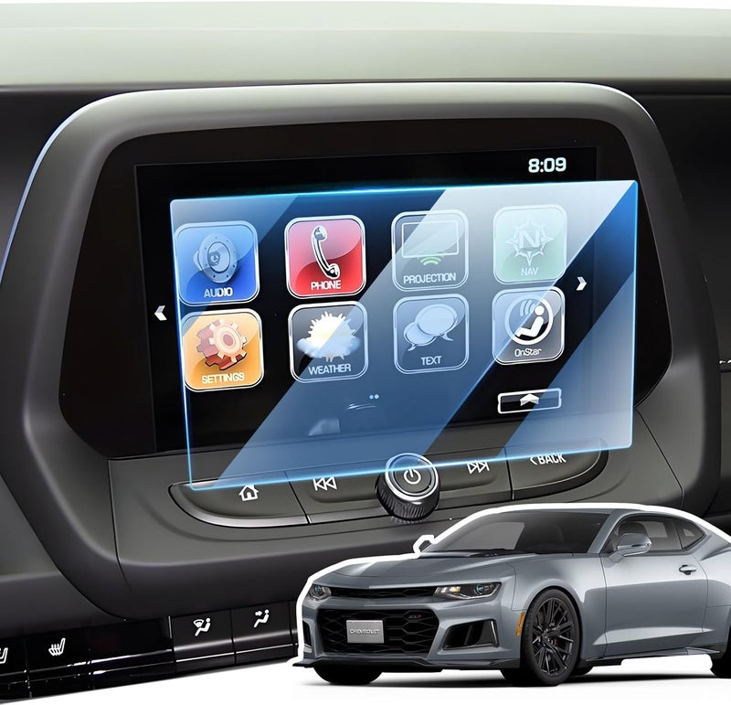 LANGBEAN Screen Protector for Chevy Equinox (LS/LT/RS) 2018-2024 7 inch Touchscreen, HD Clear, High Sensitivity, 9H Tempered Glass Car Navigation Screen Protector - Image 1